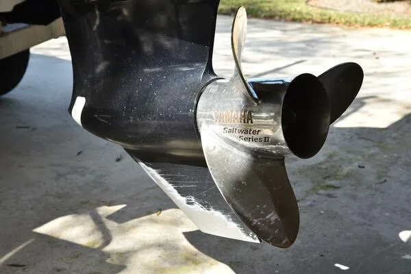 Slide: The Image of Propeller of 2018 Sportsman Tournament 214 Bay Boat, Yamaha Saltwater Series II. - 8
