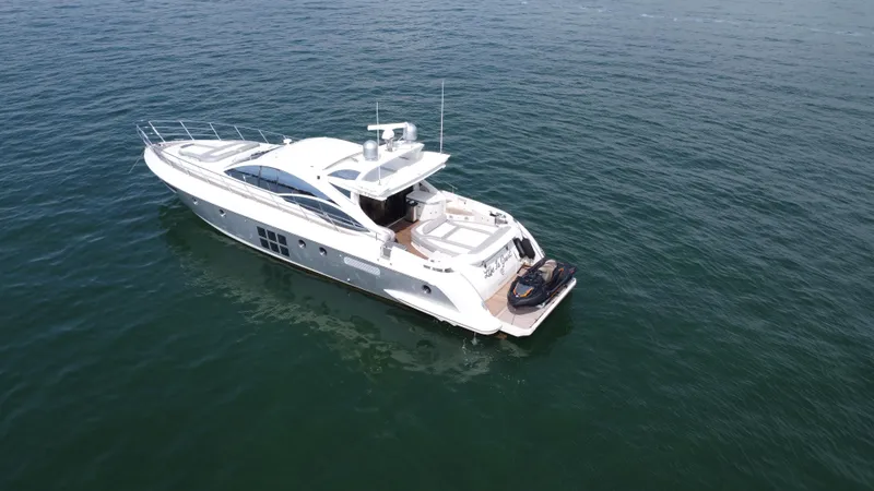 The Image of 2007 Azimut 62S yacht cruising on open water. - 1