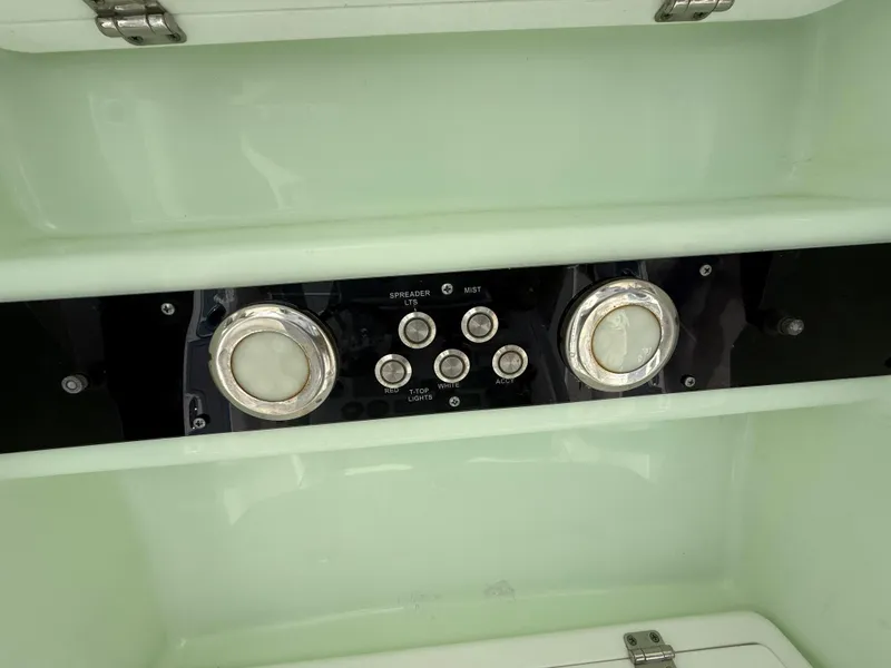 Slide: The Image of Control panel of a 2019 Sea Fox 228 Commander boat. - 15