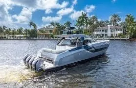 Slide: The Image of Azimut Verve 47 yacht cruising on a sunny day, 2021 model. - 7