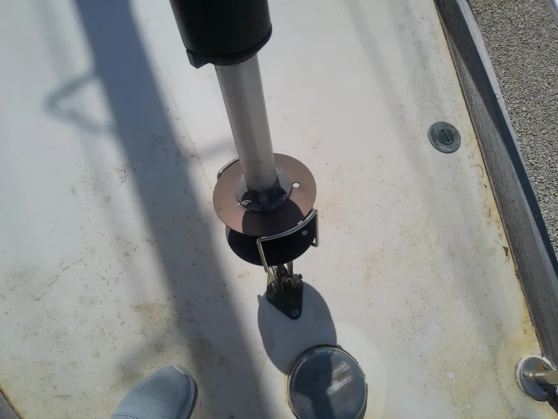 Slide: The Image of Deck detail of a 1971 Morgan 40 Cruising Ketch sailboat. - 20