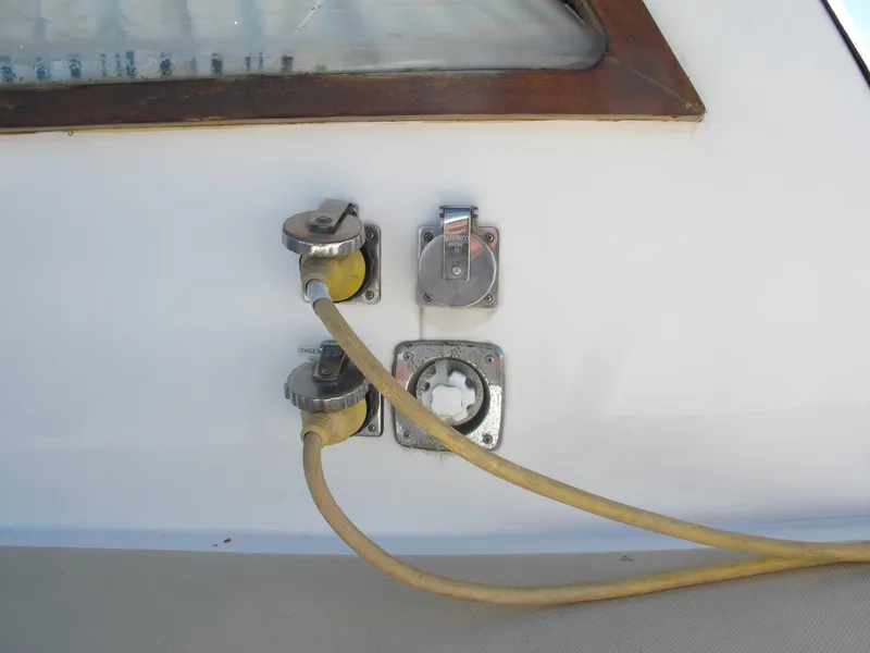 Slide: The Image of Boat electrical connections on a 1986 Monk 36 model. - 5