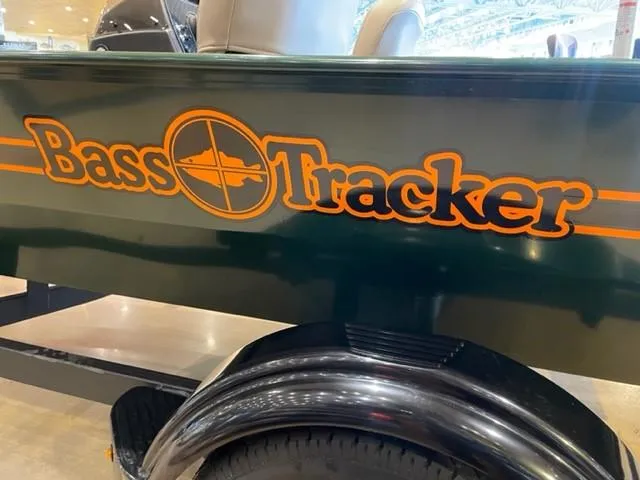 Slide: The Image of 2025 Tracker Bass Tracker Classic Limited boat with logo on side panel. - 42