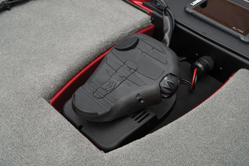 Slide: The Image of 2025 Nitro Z17 boat interior with storage compartments and seating. - 16