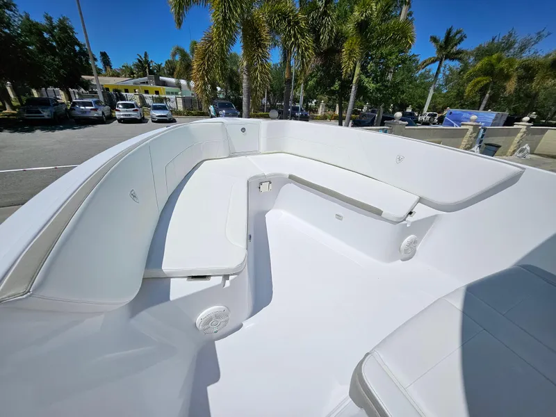 Slide: The Image of 2022 Century 2900 Center Console boat with spacious seating and sleek design. - 10