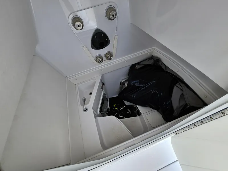 Slide: The Image of Interior storage compartment of 2022 Century 2900 Center Console boat. - 14