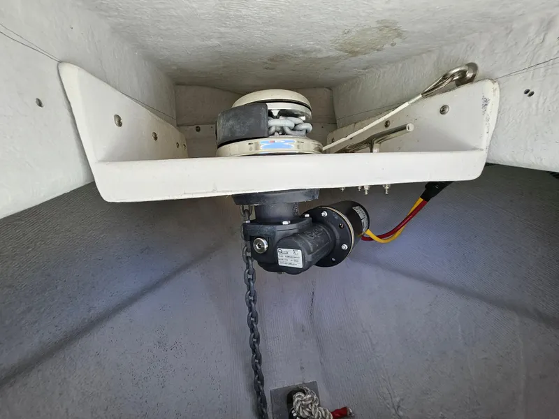 Slide: The Image of Anchor winch system on a 2022 Century 2900 Center Console boat. - 33