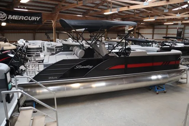 Slide: The Image of Bentley Pontoons Elite 253 Swingback DC Triple Tube Pkg 2025 - 3