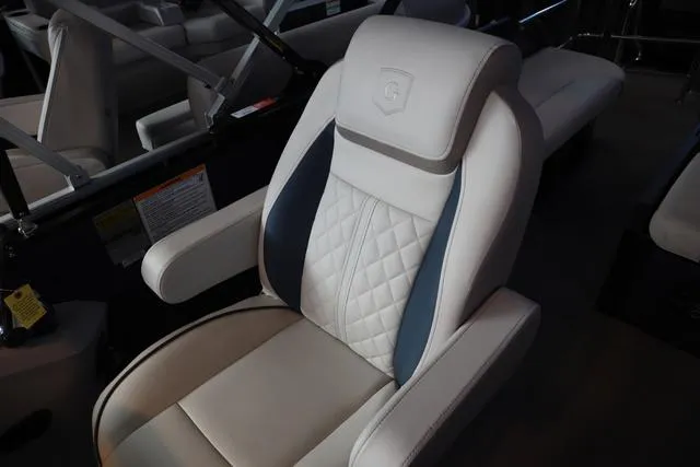 Slide: The Image of Luxurious seating in 2025 Godfrey Sweetwater 2286 SFL Triple Tube Package boat. - 13