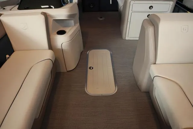 Slide: The Image of 2025 Godfrey Sweetwater 2286 SFL Triple Tube pontoon boat in showroom. - 7