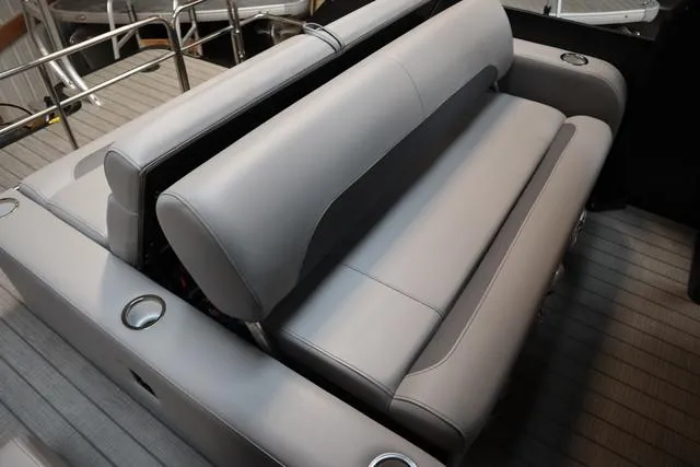 Slide: The Image of 2025 Bentley Pontoons Legacy 243 Swingback Ext. Triple Tube interior seating. - 12