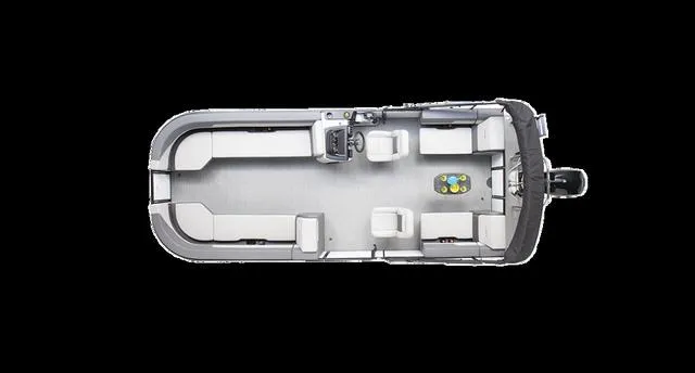 Slide: The Image of Top view of 2025 Lowe LS 230 WT Triple Tube Package pontoon boat interior. - 16