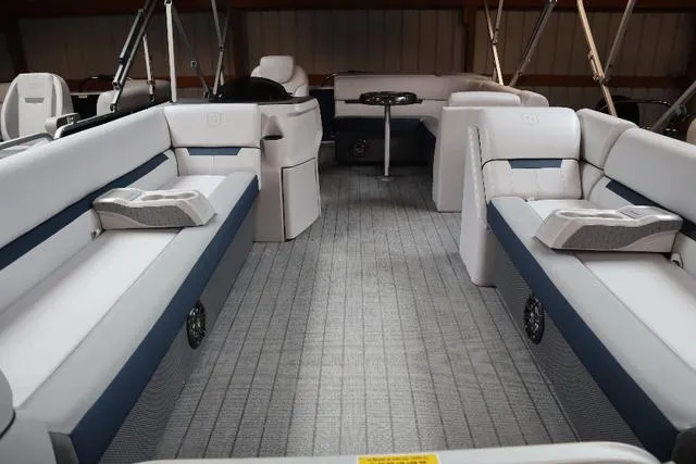 Slide: The Image of 2023 Godfrey Sweetwater 2286 Cruise interior with spacious seating and modern design. - 3