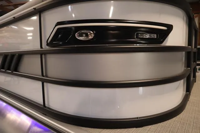 Slide: The Image of 2025 Bentley Pontoons Elite 253 Swingback Triple Tube, sleek design detail. - 47