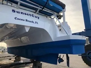 Slide: The Image of 2004 Endeavour Explorer 46 PowerCat docked at Cocoa Beach, FL. - 6