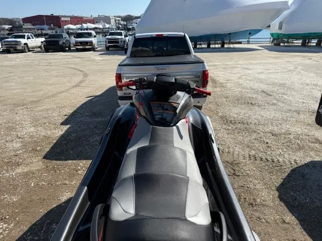 Slide: The Image of 2019 Yamaha WaveRunner SVHO parked behind a truck in a marina lot. - 11