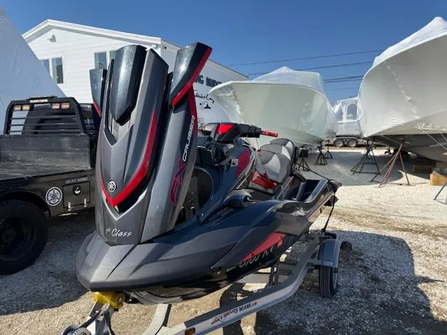 Slide: The Image of 2019 Yamaha WaveRunner SVHO on trailer, parked outdoors near boats. - 5