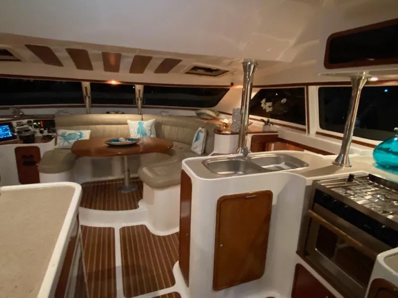 Slide: The Image of Luxurious interior of 2013 Africat Marine AfriCat PowerCat Sportfisher with modern amenities. - 16