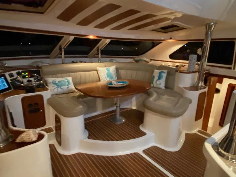 Slide: The Image of Luxurious interior of 2013 Africat Marine AfriCat PowerCat Sportfisher with elegant seating and decor. - 20