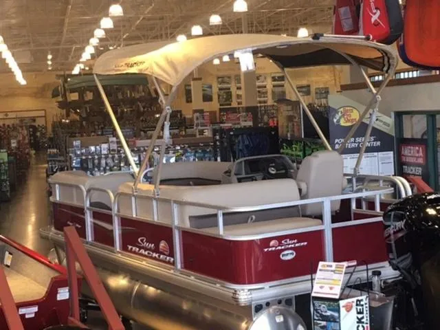 Slide: The Image of Sun Tracker Party Barge 18 DLX 2025 - 25