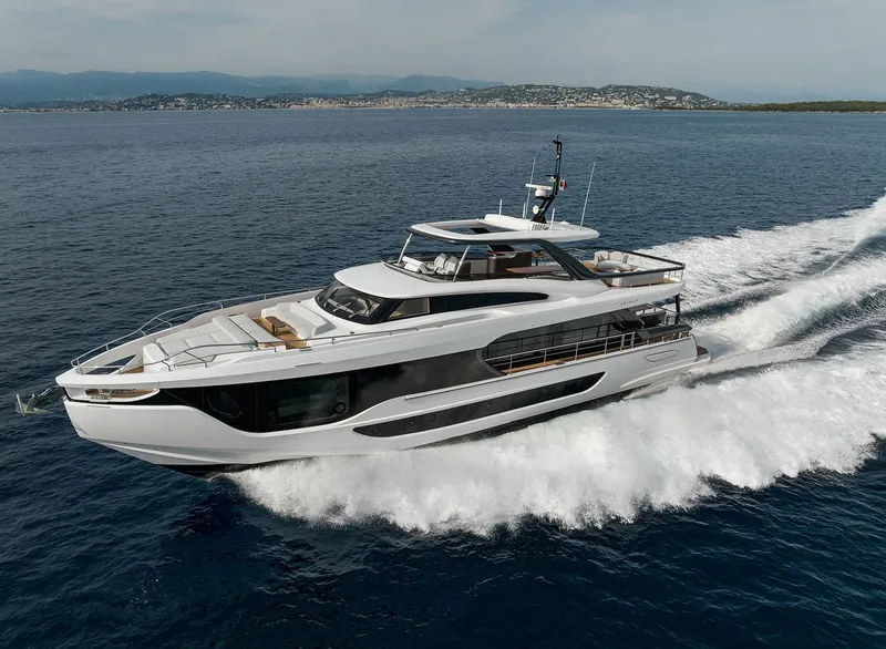 The Image of Azimut Grande 26M 2025 luxury yacht cruising on open water. - 0