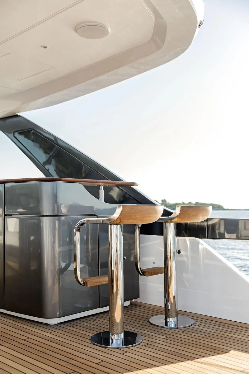 Slide: The Image of Luxury deck seating on 2025 Azimut Grande 26M yacht. - 45