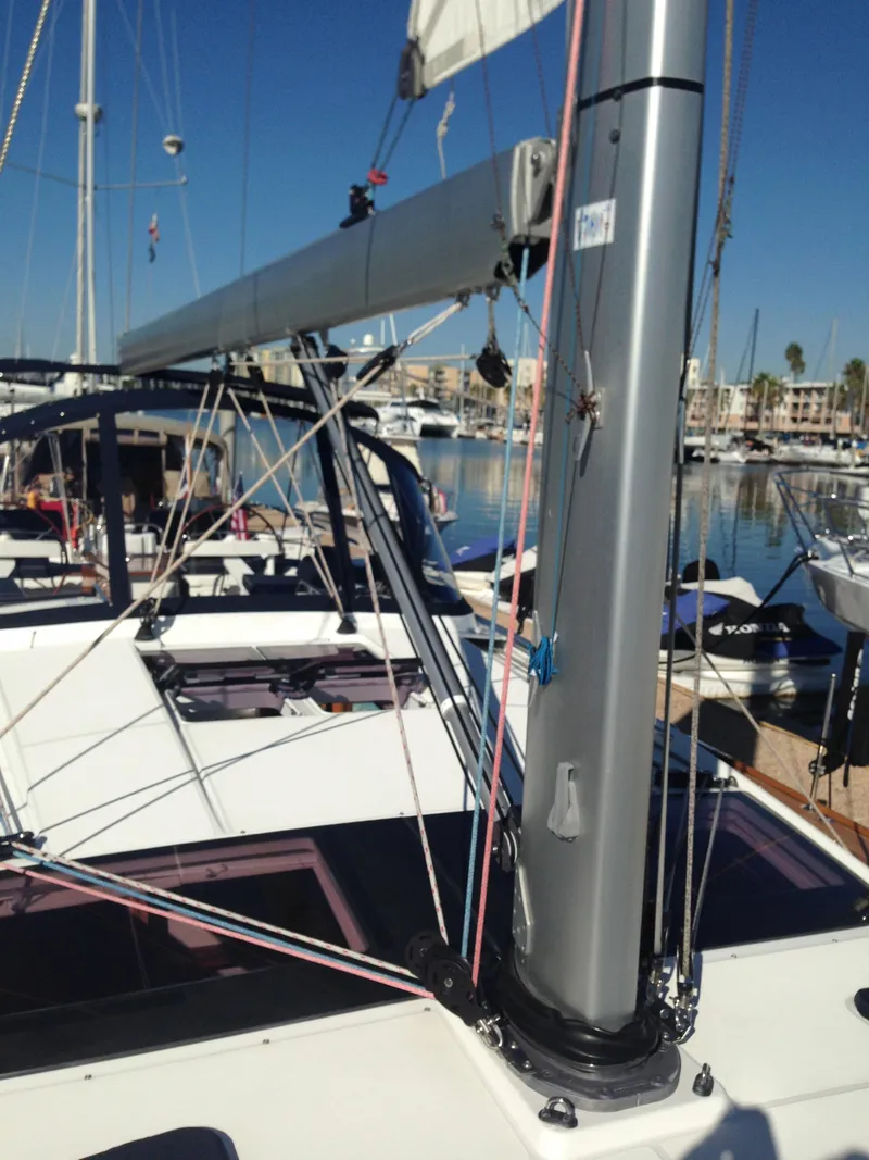 Slide: The Image of All Halyards leading into Cockpit - 41