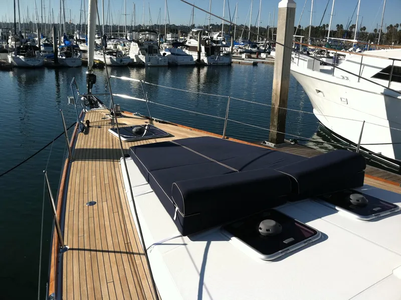 Slide: The Image of Large Fwd Deck W/Custom Lounge Pad - 63