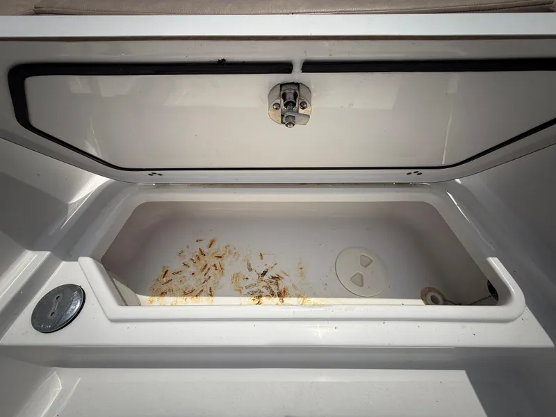 Slide: The Image of Open storage compartment on a 2020 Sportsman Masters 247 Bay Boat. - 33
