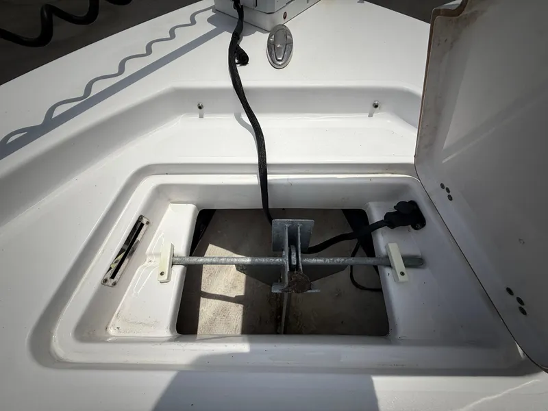 Slide: The Image of Anchor storage compartment on a 2020 Sportsman Masters 247 Bay Boat. - 48
