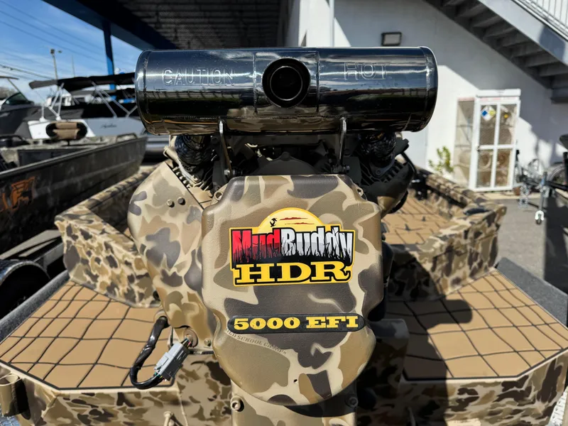 Slide: The Image of 2025 Excel 1860 F4 Shallow Water boat with Mud Buddy HDR 5000 EFI engine. - 23