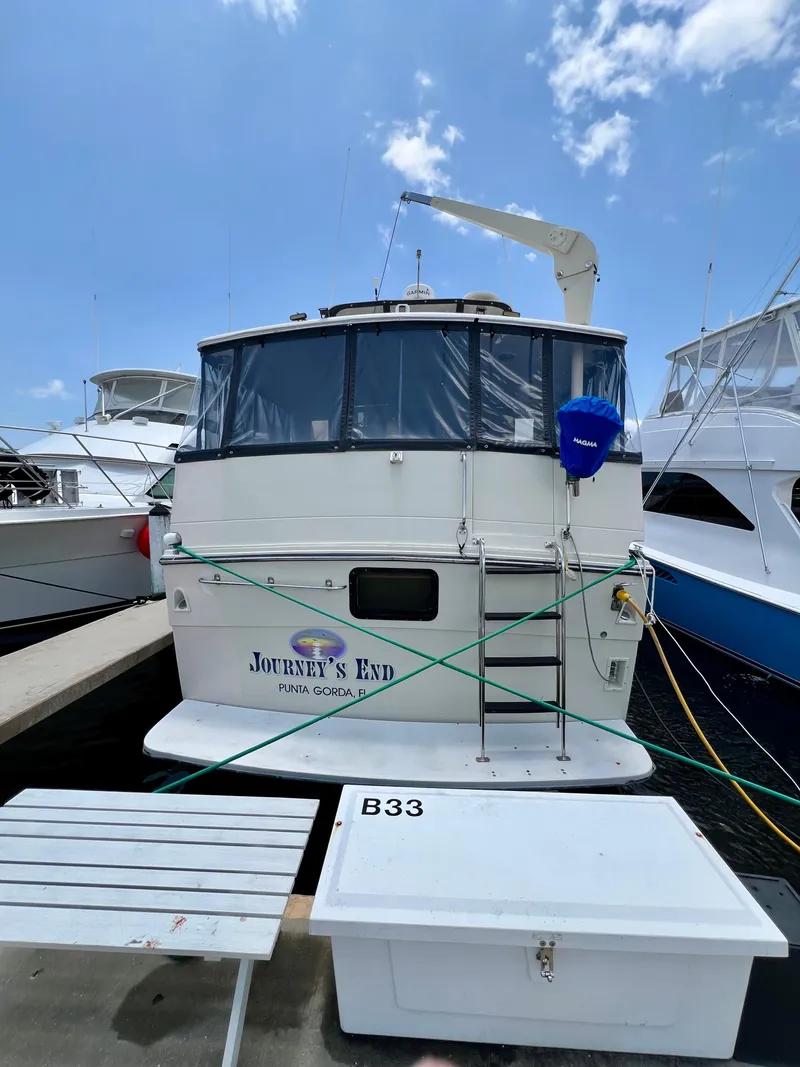 Slide: The Image of 1989 Californian 48MY yacht "Journey's End" docked at marina, Punta Gorda, Florida. - 6