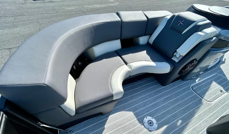 Slide: The Image of Luxurious seating on 2025 Berkshire 23UL STS 3.0 boat, featuring modern design and comfort. - 6