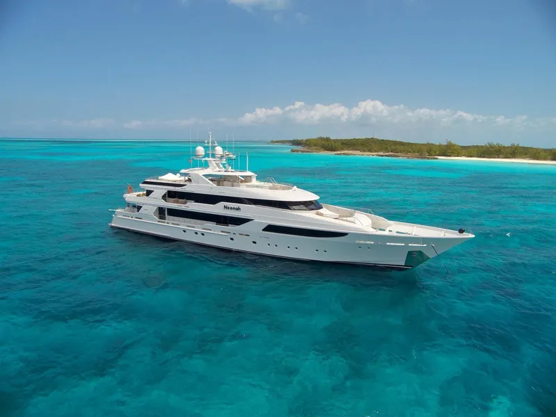 The Image of Luxurious 2020 Westport Motor Yacht cruising in clear turquoise waters. - 0