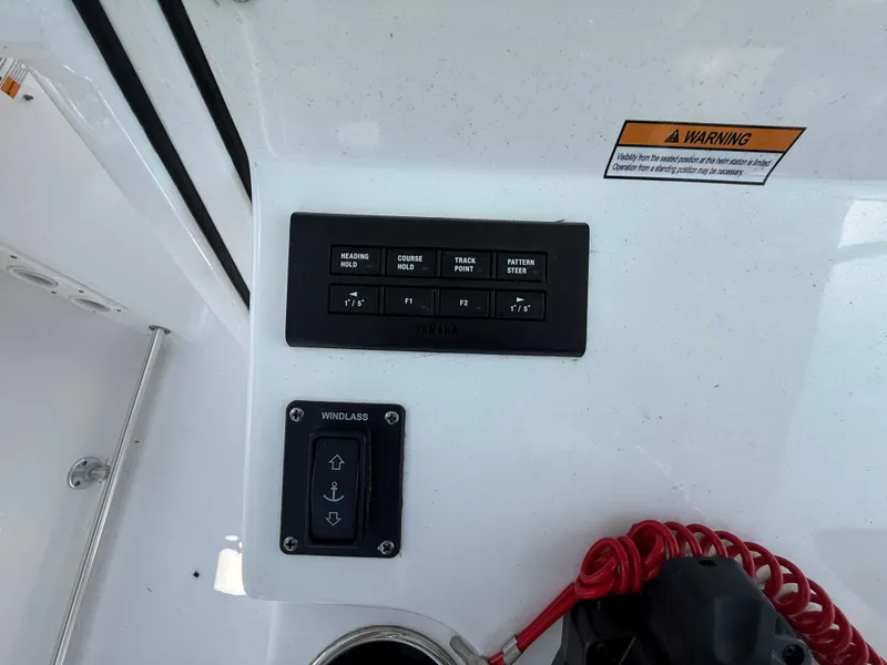 Slide: The Image of Control panel on 2023 Sportsman Open 282 Center Console boat dashboard. - 31