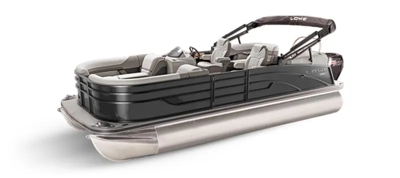 Slide: The Image of 2025 Lowe SS230WT pontoon boat with sleek design and modern features. - 7