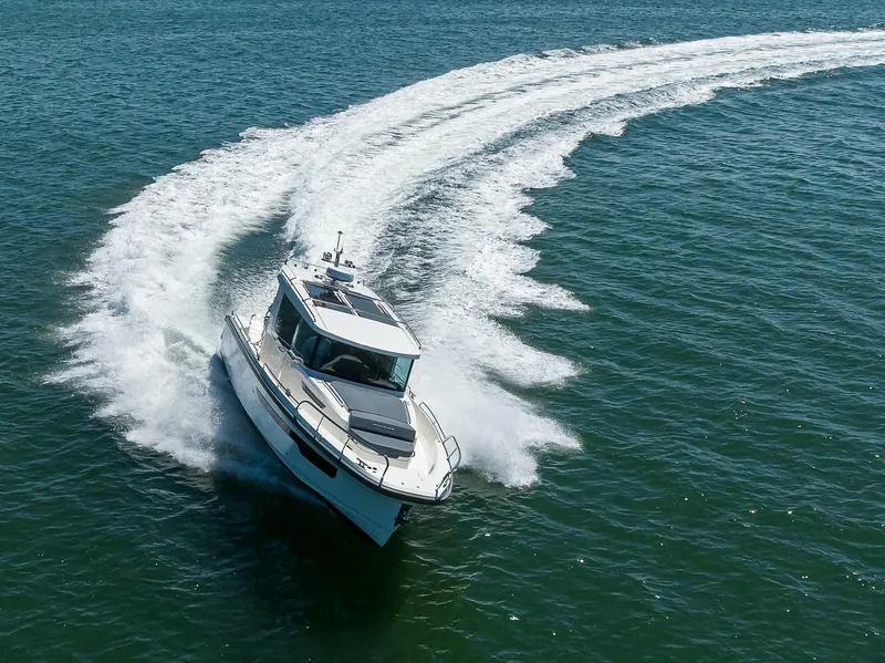 Slide: The Image of 2024 Nimbus C-11 - Exterior profile on the water - 82