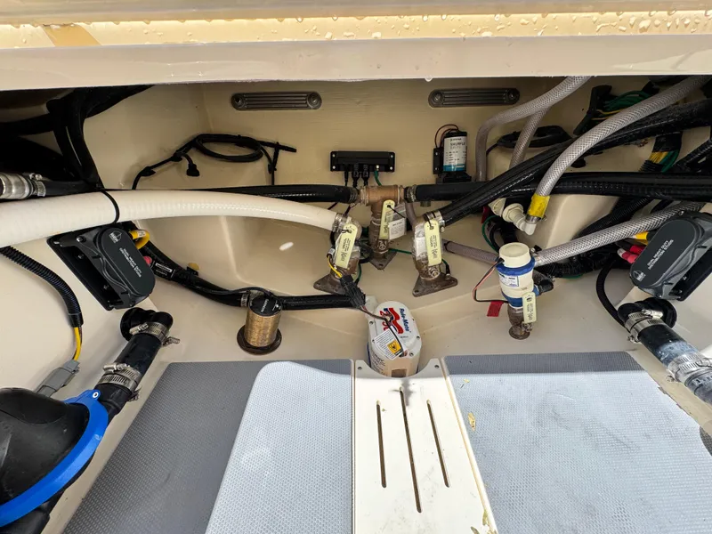 Slide: The Image of 2025 Scout 277 Dorado boat interior wiring and plumbing system. - 28