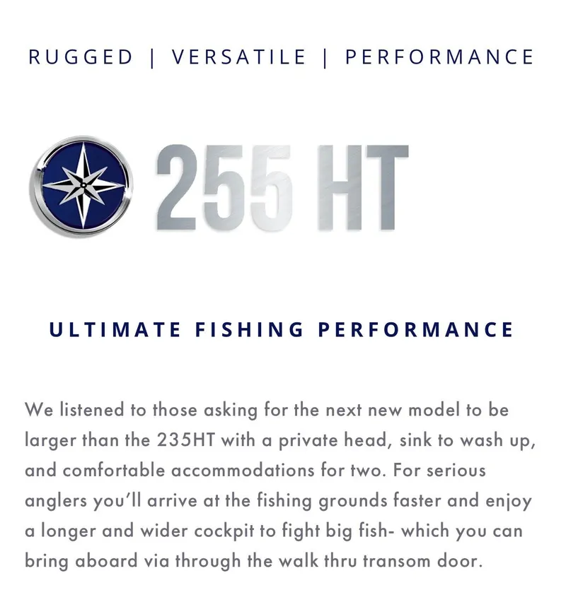 Slide: The Image of NorthCoast 255 HT 2025: Rugged, versatile fishing boat with ultimate performance features. - 7