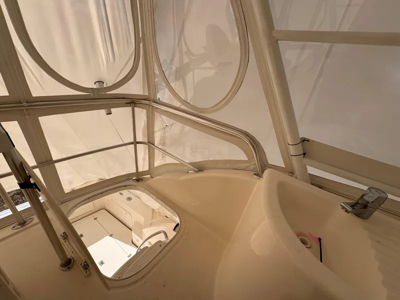 Slide: The Image of Interior view of 2005 Riviera 40 Flybridge yacht, featuring sleek design and modern amenities. - 35