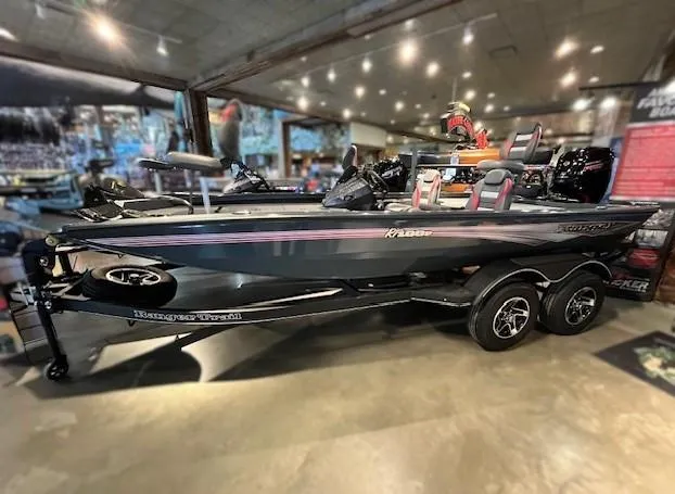 The Image of 2025 Ranger RT188P boat displayed indoors with sleek design and modern features. - 0