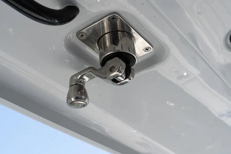 Slide: The Image of Stainless steel fitting on 2025 Twin Vee 400 GFX CC boat. - 47