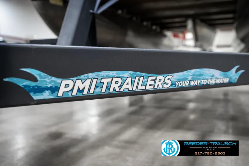 Slide: The Image of Trailer for 2024 SunChaser 16 Vista, featuring PMI Trailers branding. - 46