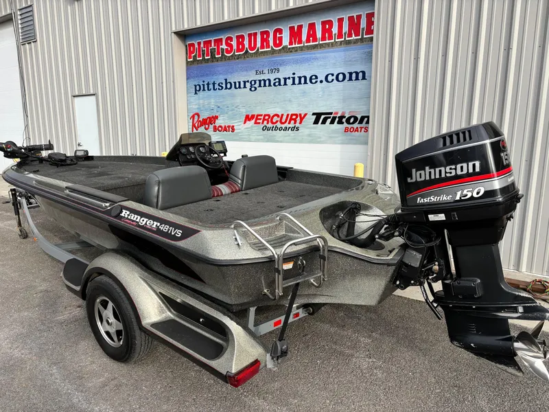 Slide: The Image of 1997 Ranger 481VS boat with Johnson FastStrike 150 engine at Pittsburg Marine. - 9