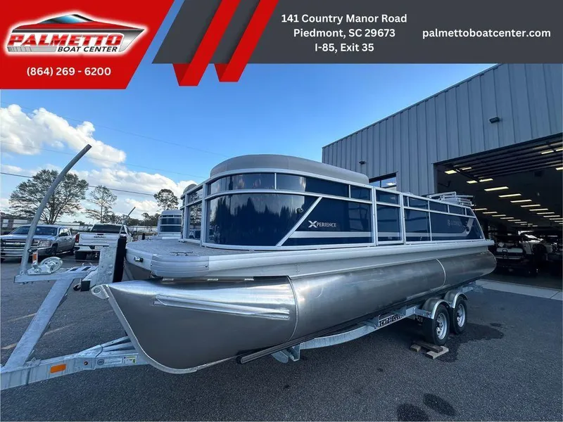 Slide: The Image of 2025 Godfrey Xperience 2286 SFLX pontoon boat at Palmetto Boat Center, Piedmont, SC. - 2