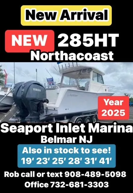 The Image of New 2025 NorthCoast 285 HT boat at Seaport Inlet Marina, Belmar NJ. Contact for details. - 1