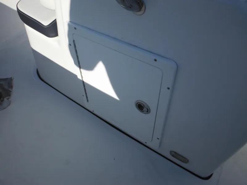 Slide: The Image of 2025 Tidewater 180 CC Adventure boat interior compartment detail. - 22