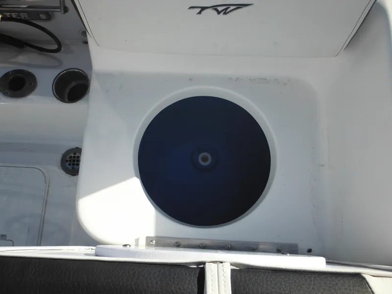 Slide: The Image of Livewell on 2025 Tidewater 180 CC Adventure boat, featuring sleek design and functionality. - 34