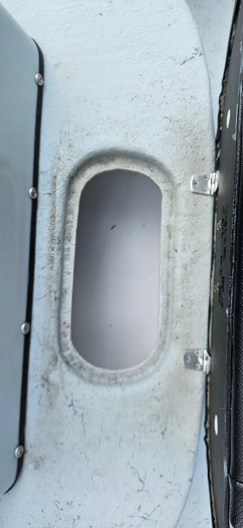 Slide: The Image of 2023 Blazer Bay 2420 GTS boat detail, featuring a close-up of a vent or opening. - 15