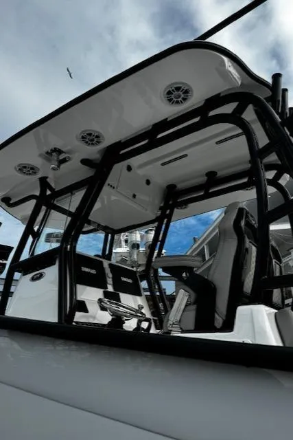 Slide: The Image of 2025 Cape Horn 31T boat interior with modern design and advanced features. - 8